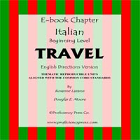 Travel italian ebook cover