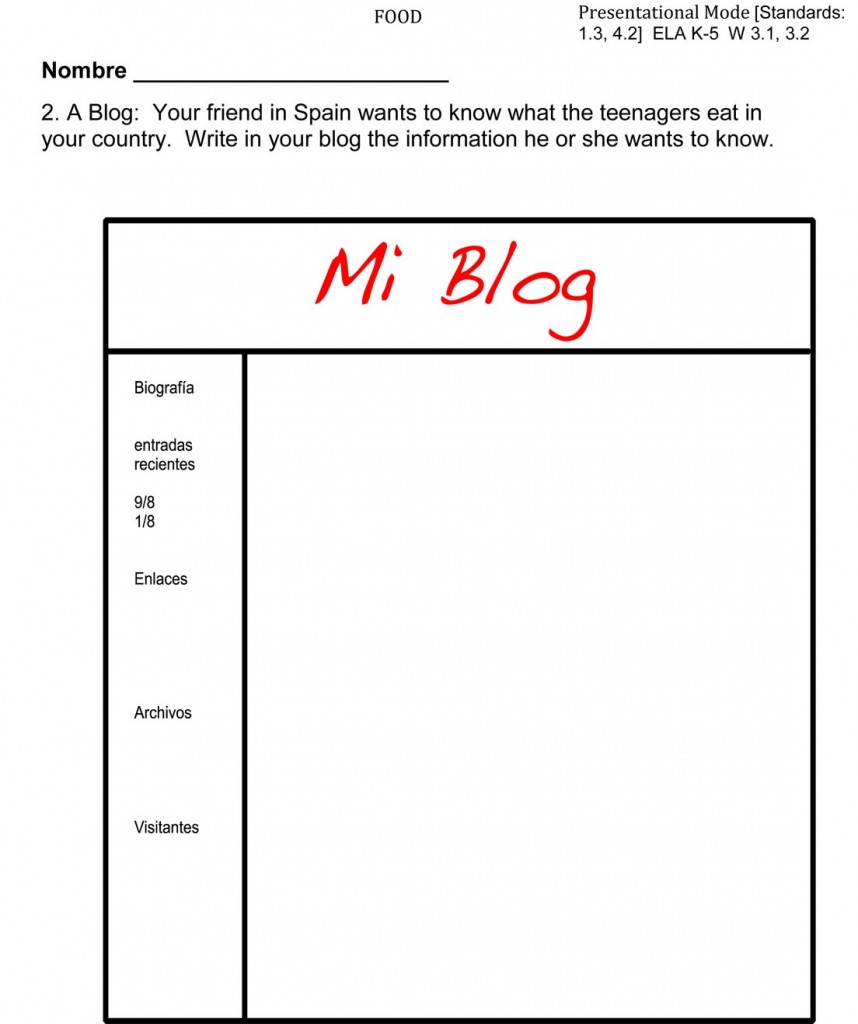 Spanish SAMPLE PAGE FOOD_50